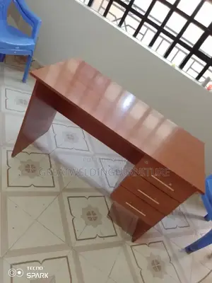 Quality Wooden Office Study Desk 1m Brown Kj6
