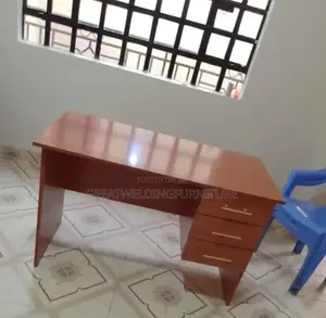 Top Notch Brown 0.9m Wooden Office Study Desk Yg5