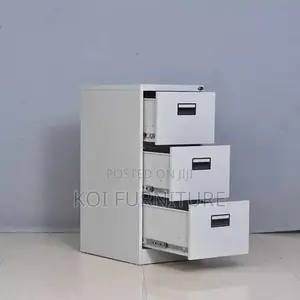 Office Cabinet; Steel Gray Executive Docs Ad File Storage Cabinet