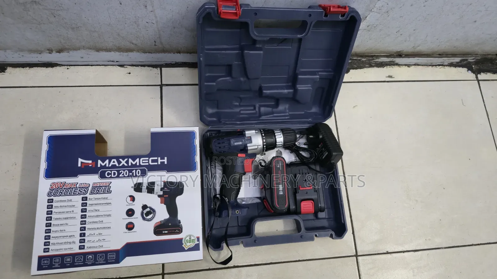 20v Maxmech Cordless/Battery Drill Set