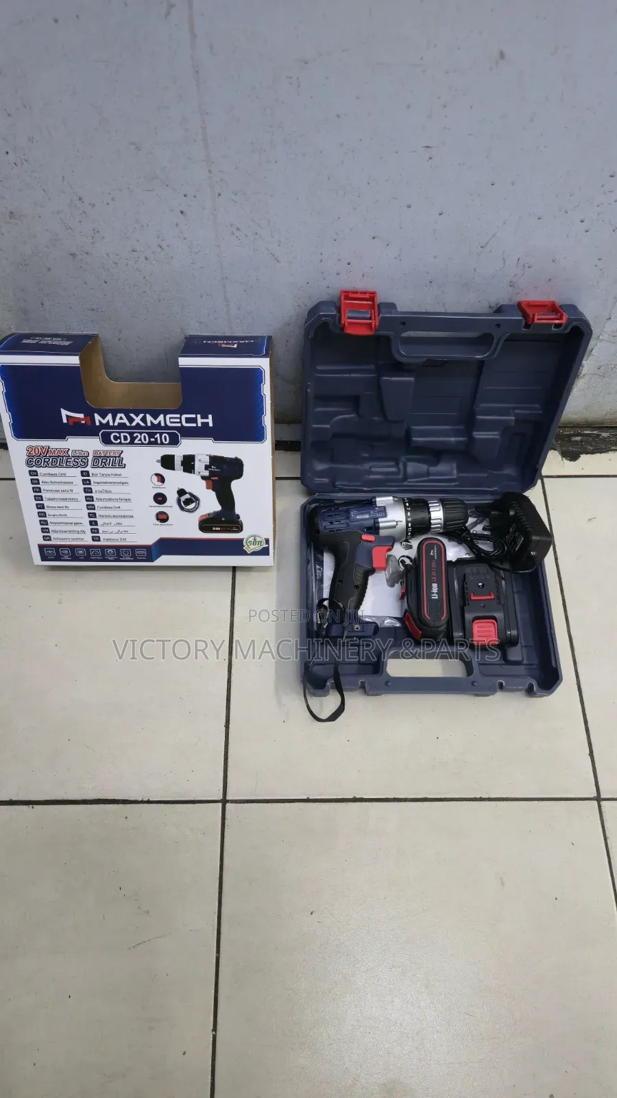20v Maxmech Cordless/Battery Drill Set