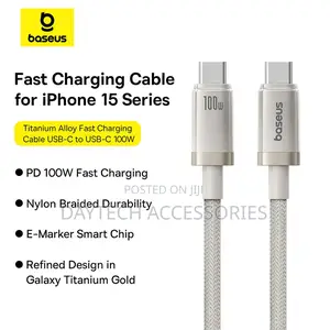 Baseus Titanium Alloy Fast Charging Cable Usb-C to Usb-C 100w 2m