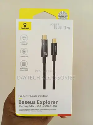 1m Baseus Explorer Series Usb-C to Usb-C Fast Charging Cable - 100w
