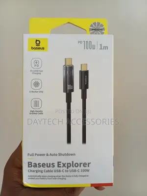 Usb-C to Usb-C Fast Charging Cable Baseus Explorer 100w 5a 1m