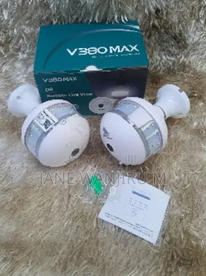 Indoor /Outdoor V380 Max D8 Bulb CCTV Indoor Camera