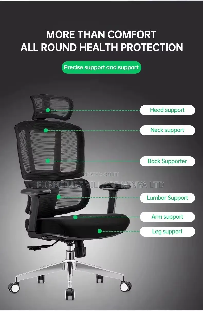 High-Back Ergonomic Orthopedic Homework Chair