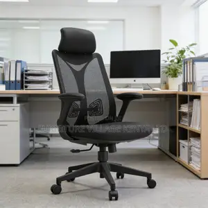 Mesh Ergonomic High-Back Study Seat With Arms