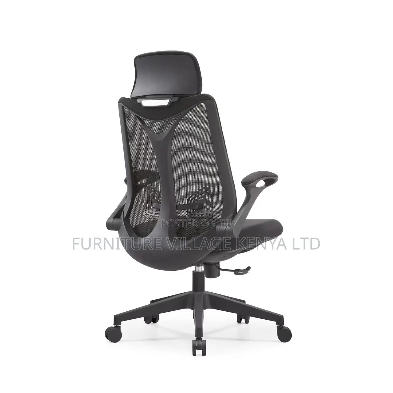 Mesh Ergonomic High-Back Study Seat With Arms