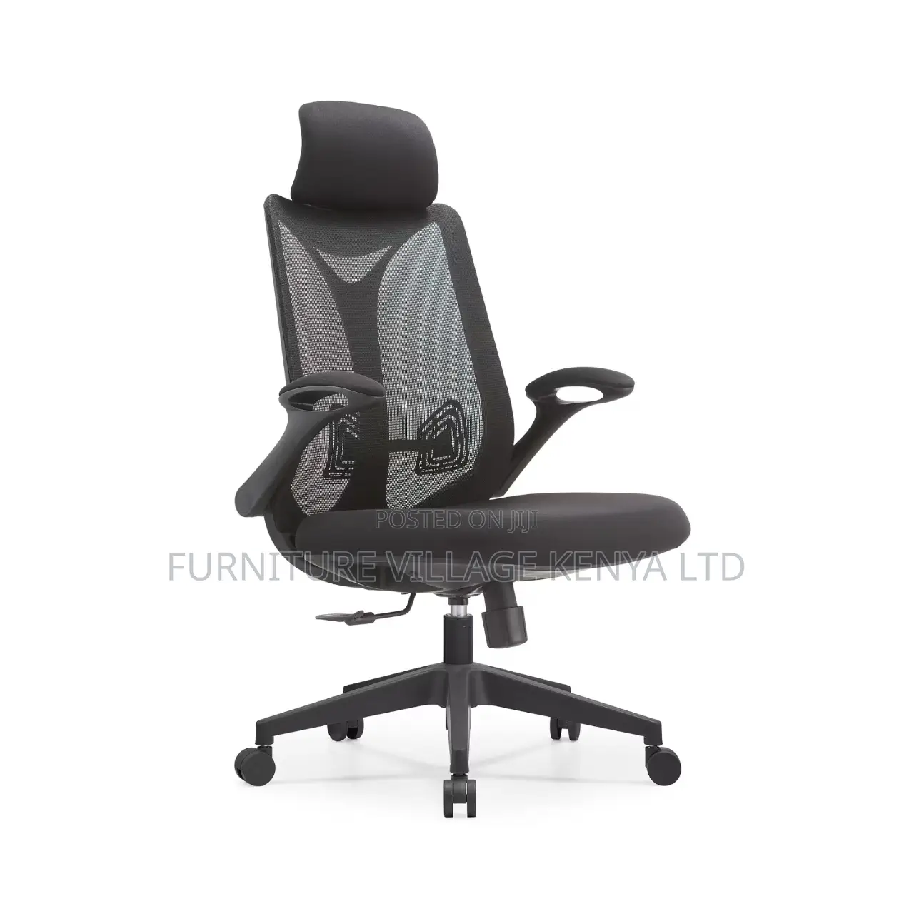 Mesh Ergonomic High-Back Study Seat With Arms