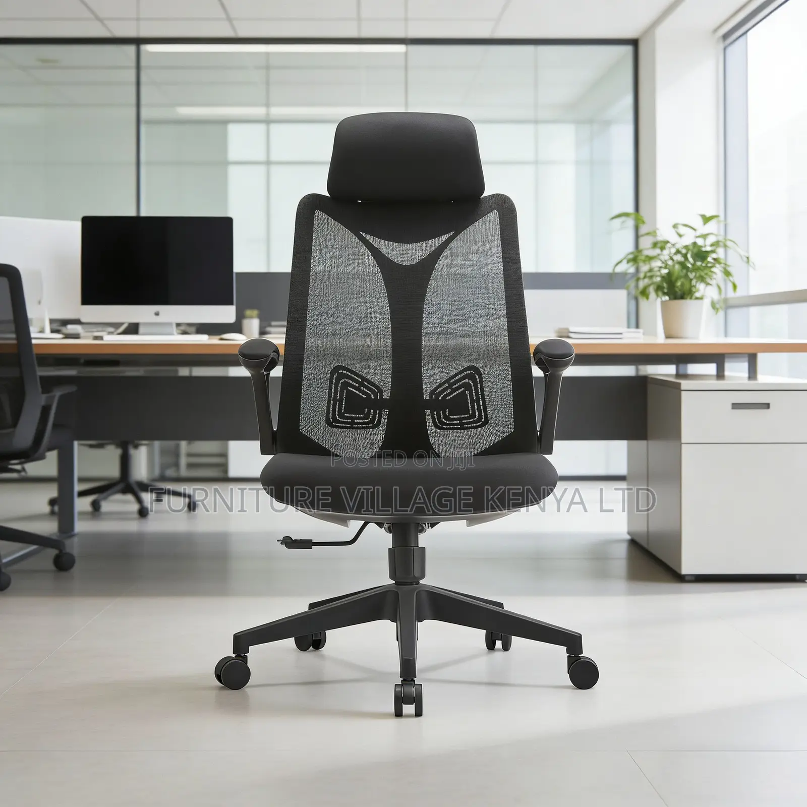 Mesh Ergonomic High-Back Study Seat With Arms