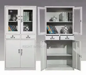 Glass Doors Filing Office Cabinet