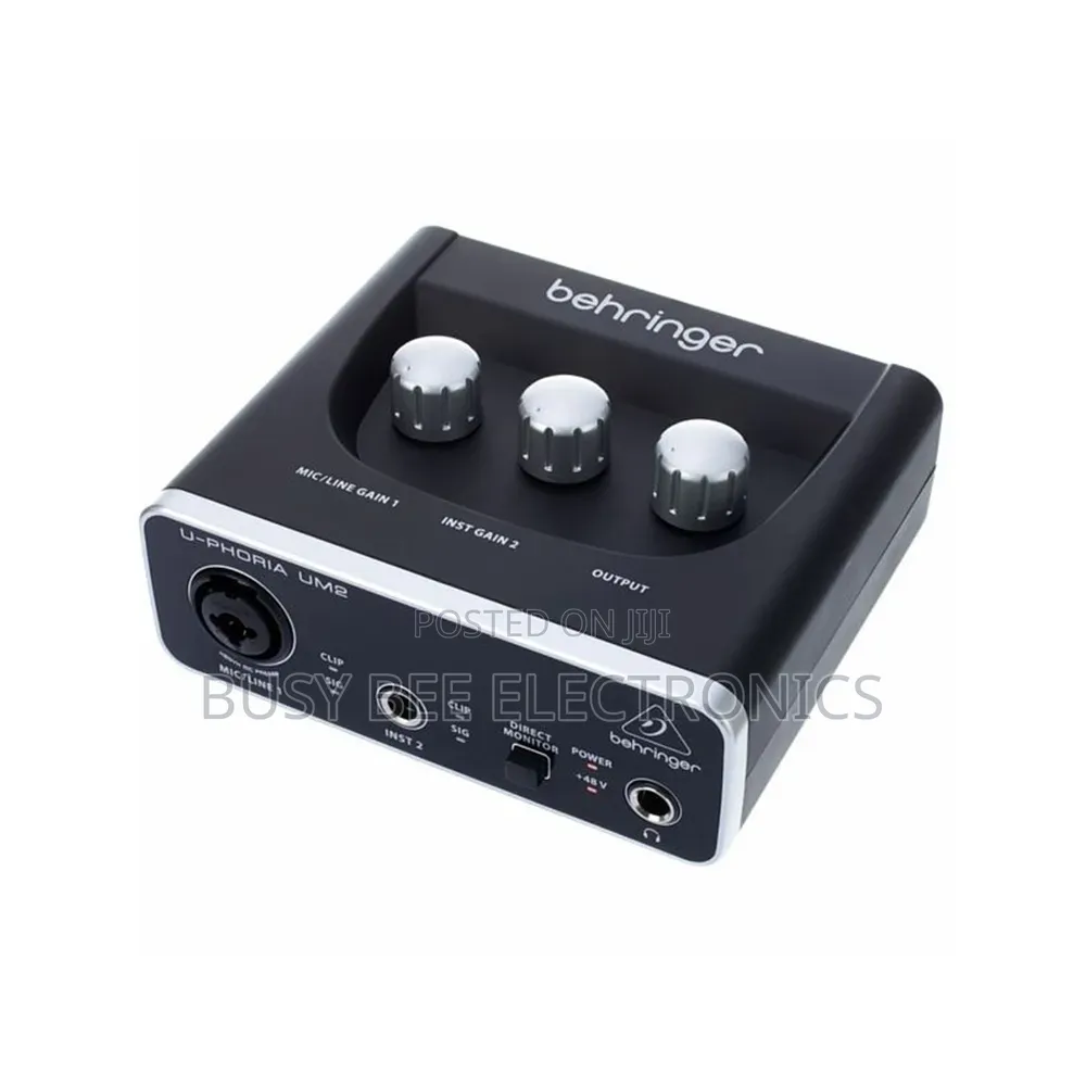 Premium Behringer U-Phoria Studio Recording Bundle -