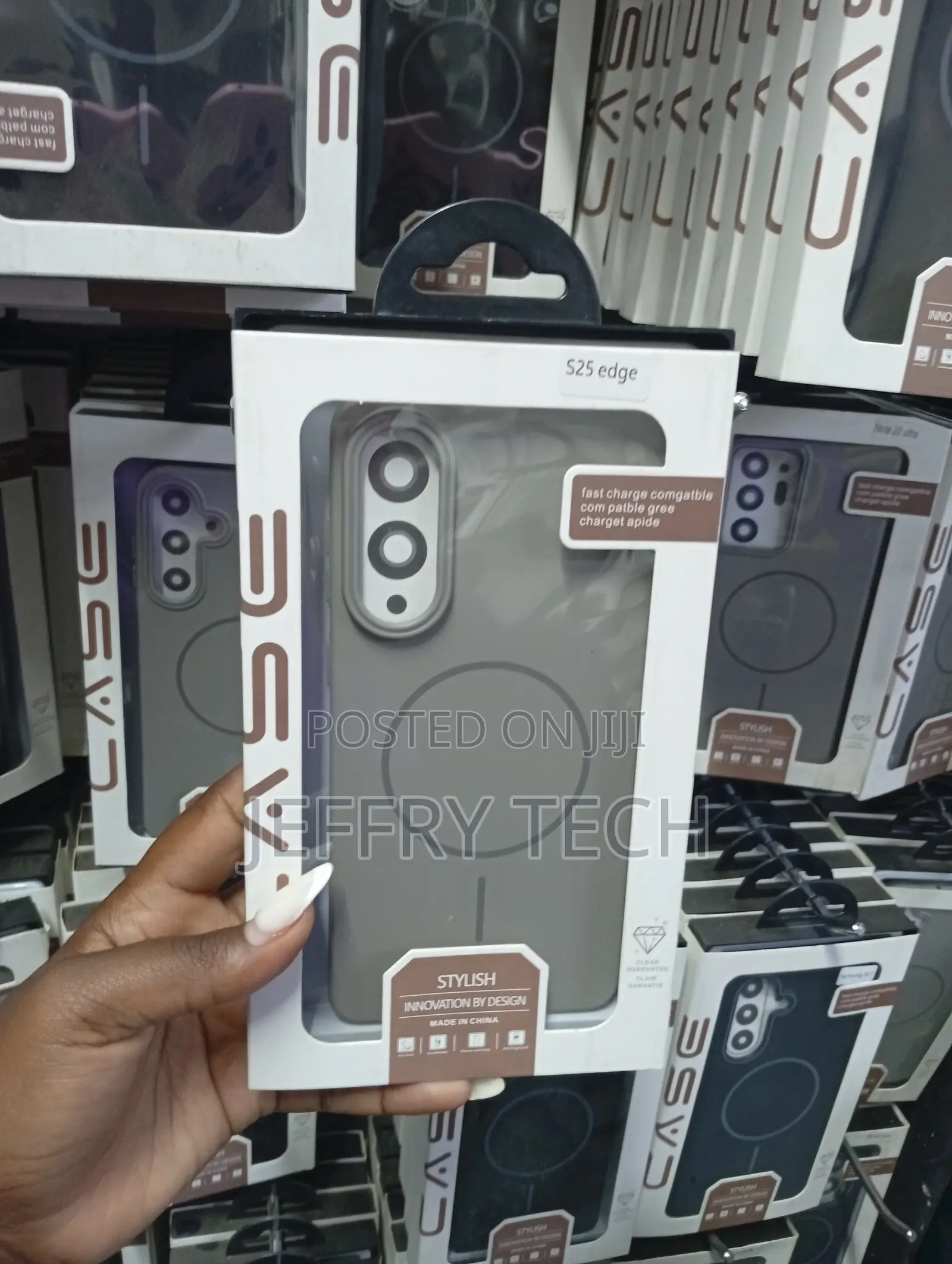 Samsung Galaxy S25 Edge Gray Protective Case