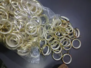Golden Rings for Curtain Rods