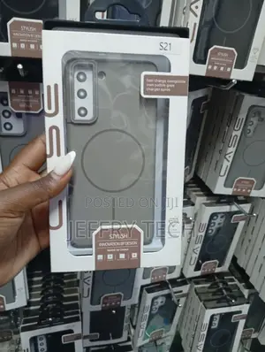 Samsung Galaxy S21 Wireless Charging Light-Grey, Shock-Resistant Case