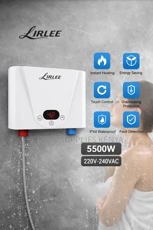 Lirlee Instant Electric Water Heater Mini Showers Undersink Bathtub