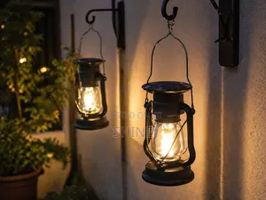 Big Lantern Decor Light Both Electric and Solar Rechargeable