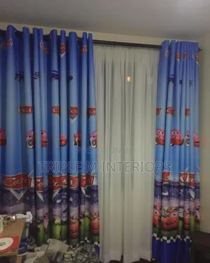 Joyful Cartoon Kingdom Drapes for Children’S Rooms