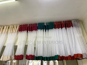 Fresh Style Kitchen Curtains Set 3m Light Sheer + 2m Plain Sheer