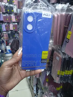 Oppo A17 Blue Soft Silicone Phone Case
