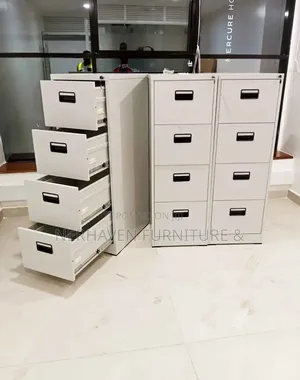 4-Drawer Metallic Filing Cabinet – Modern Office Filing Solution