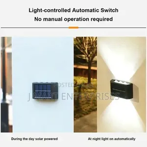 Solar Wall Lamp Outdoor Waterproof Up and Down Spotlights 2 Pack