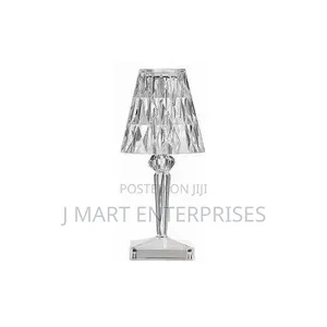 Premium Led Diamond Crystal Table Lamp – Usb Rechargeable