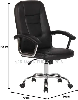 Executive Leather Office Seat – Comfortable High Back Office Chair