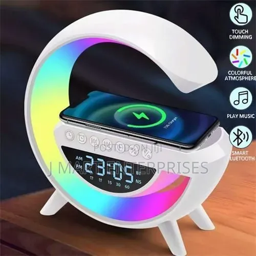 Big G Smart Night Light Wireless Bluetooth Speaker W Alarm Clock