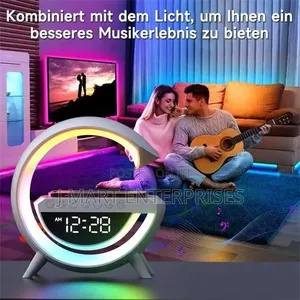 Big G Smart Night Light Wireless Bluetooth Speaker W Alarm Clock