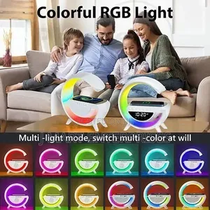 Big G Smart Night Light Wireless Bluetooth Speaker W Alarm Clock