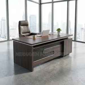 Executive Office Desk L-Shaped–Corner Office Table With Storage