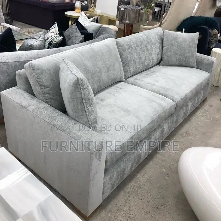 Light Grey Velvet Sofa
