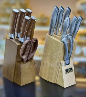 8 PCS Grain Rain Stainless Steel Knife Set ( With Sharpener)
