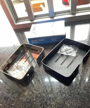 Soap Dish (Black And Silver)