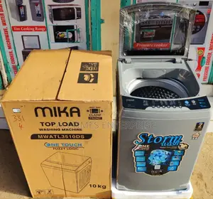 Mika 10kg Washing Machine Top Load Washer Dark Silver