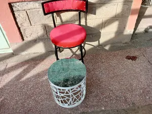 Modern Table and Red Chic Seat