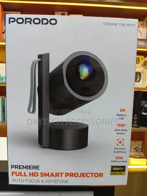 This Is a Porodo Premiere Full Hd Smart Projector.