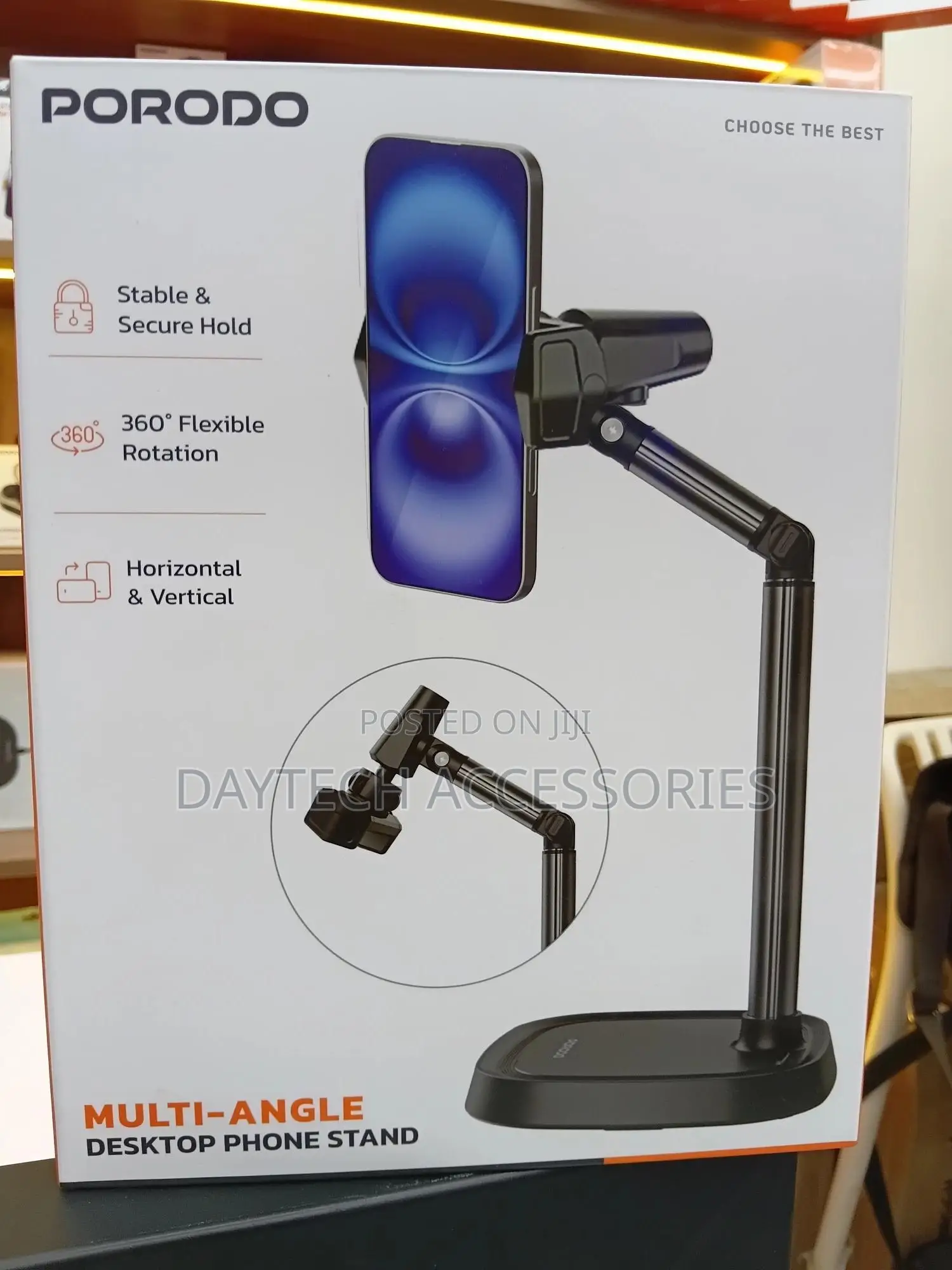 Porodo Multi-Angle Desktop Phone Stand.