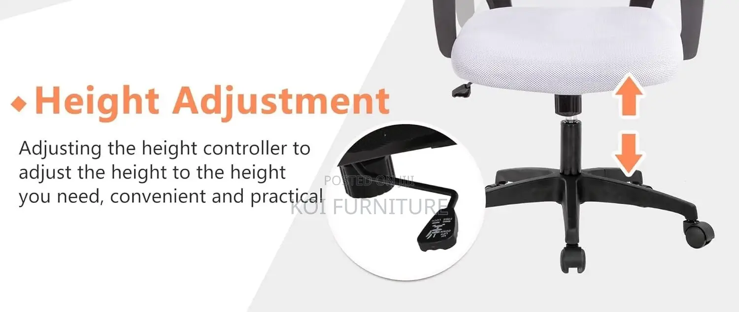 Office Chairs; Ergonomic Adjustable Mesh Fabric Office Chairs