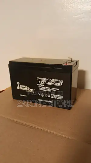 Jacobs 12v 7.2ah / 20hr Rechargeable Battery Ups