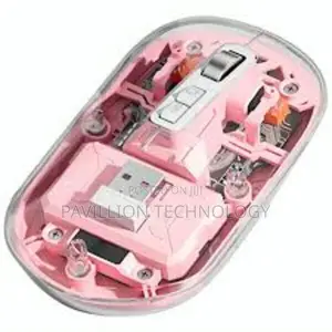 Wireless Transparent Rechageable Mouse With Bluetooth
