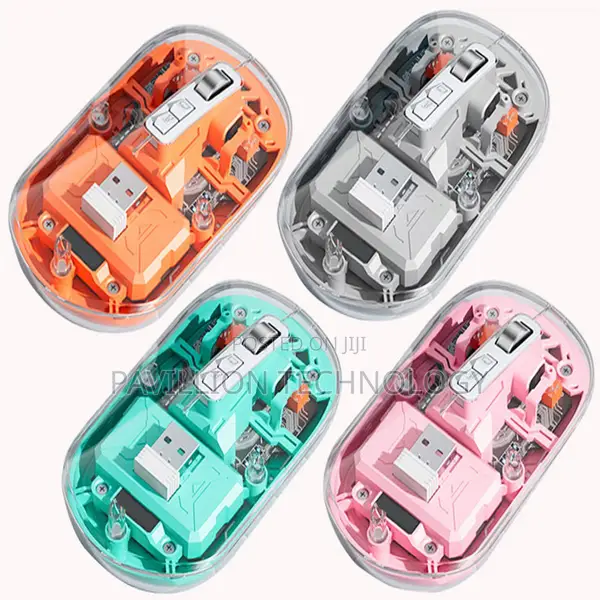 Wireless Transparent Rechageable Mouse With Bluetooth
