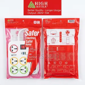 High Astra 6-Way Extension Socket: 2500w, 3 Usb + Type-C, 3m Cable