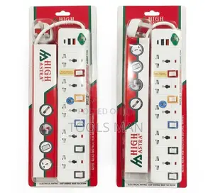 High Astra 5-way Extension 3m Power Strip 2500w Surge Protector Usb