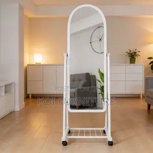 Dressers; Movable and Collapsible Bedroom Dressing Mirror