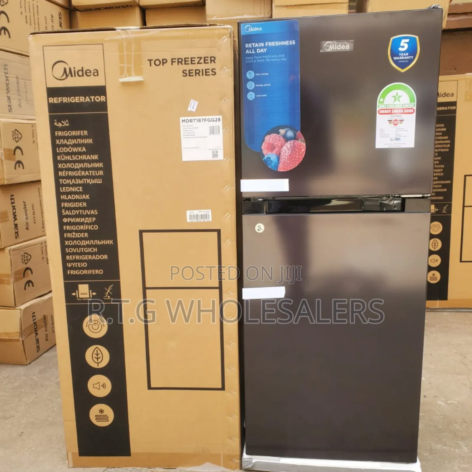 Midea 128 Litres Double Door Fridge