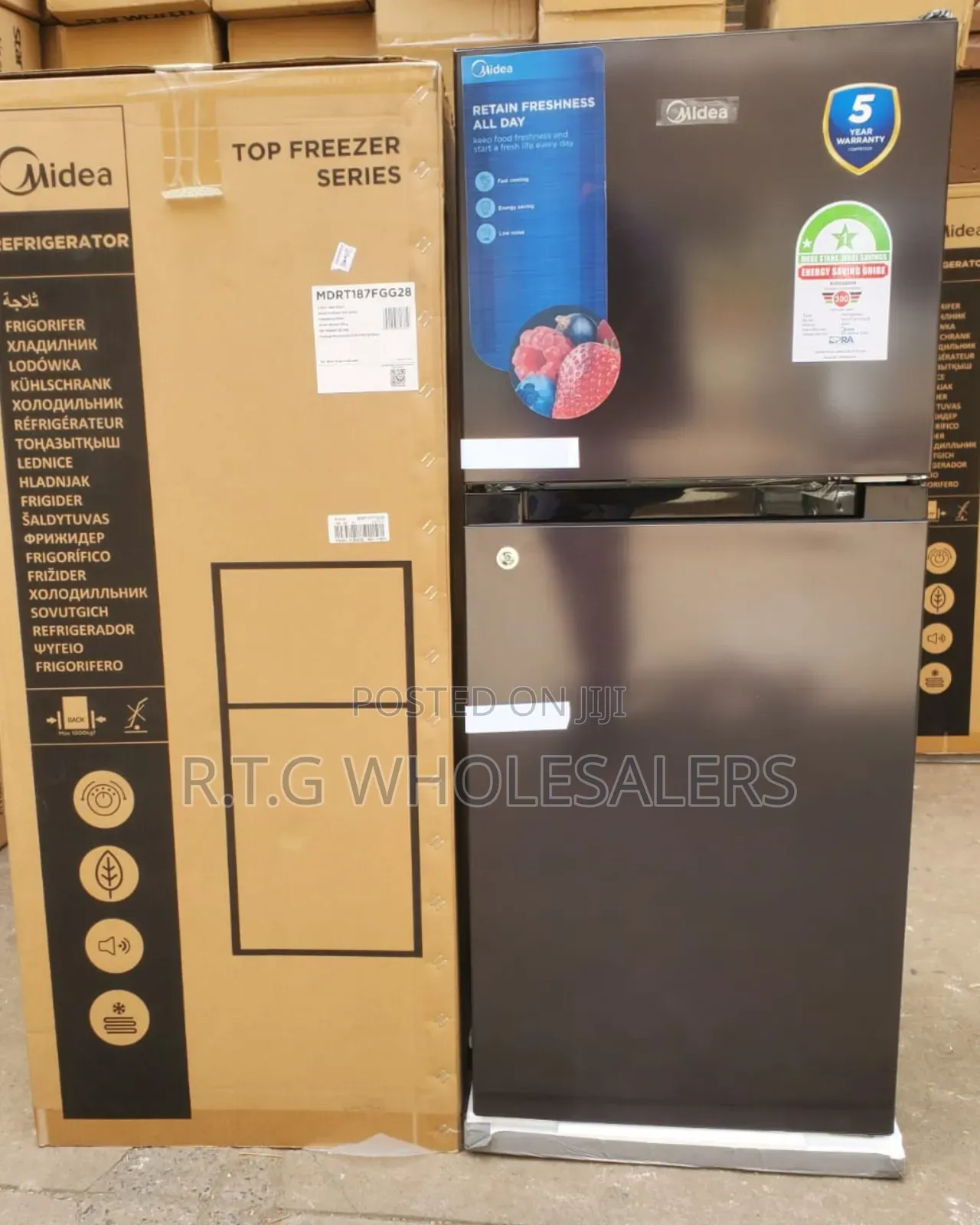 Midea 187 Litres Double Door Fridge