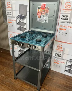 Eurochef 4 Burner Gas Cooker With Shelves