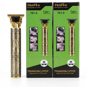 Hot Fire T61-2 Pro Hair Trimmer: Rechargeable Cordless T-Blade Clipper
